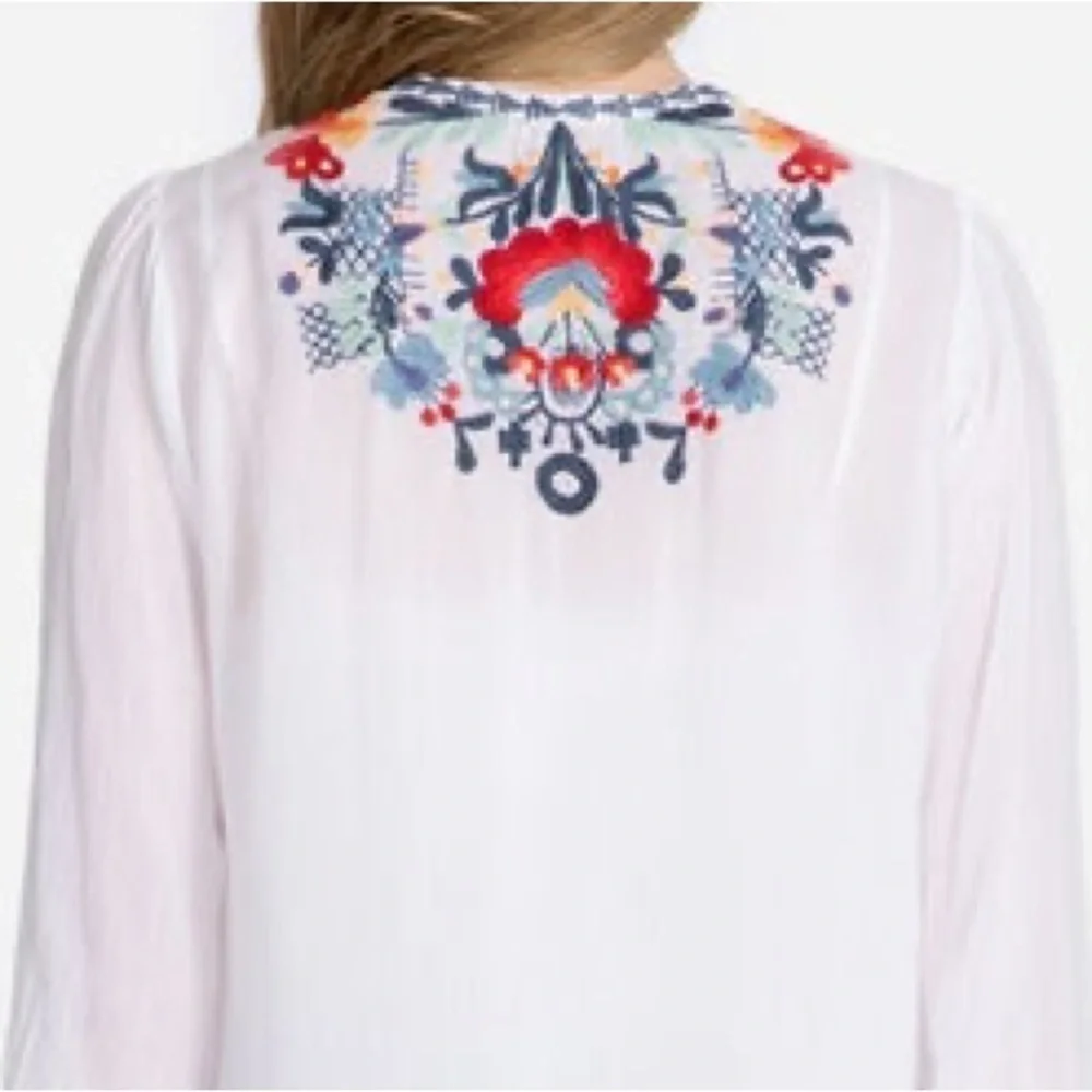 Johnny Was heavily embroidered Bisma blouse NWT - Picture 5 of 8